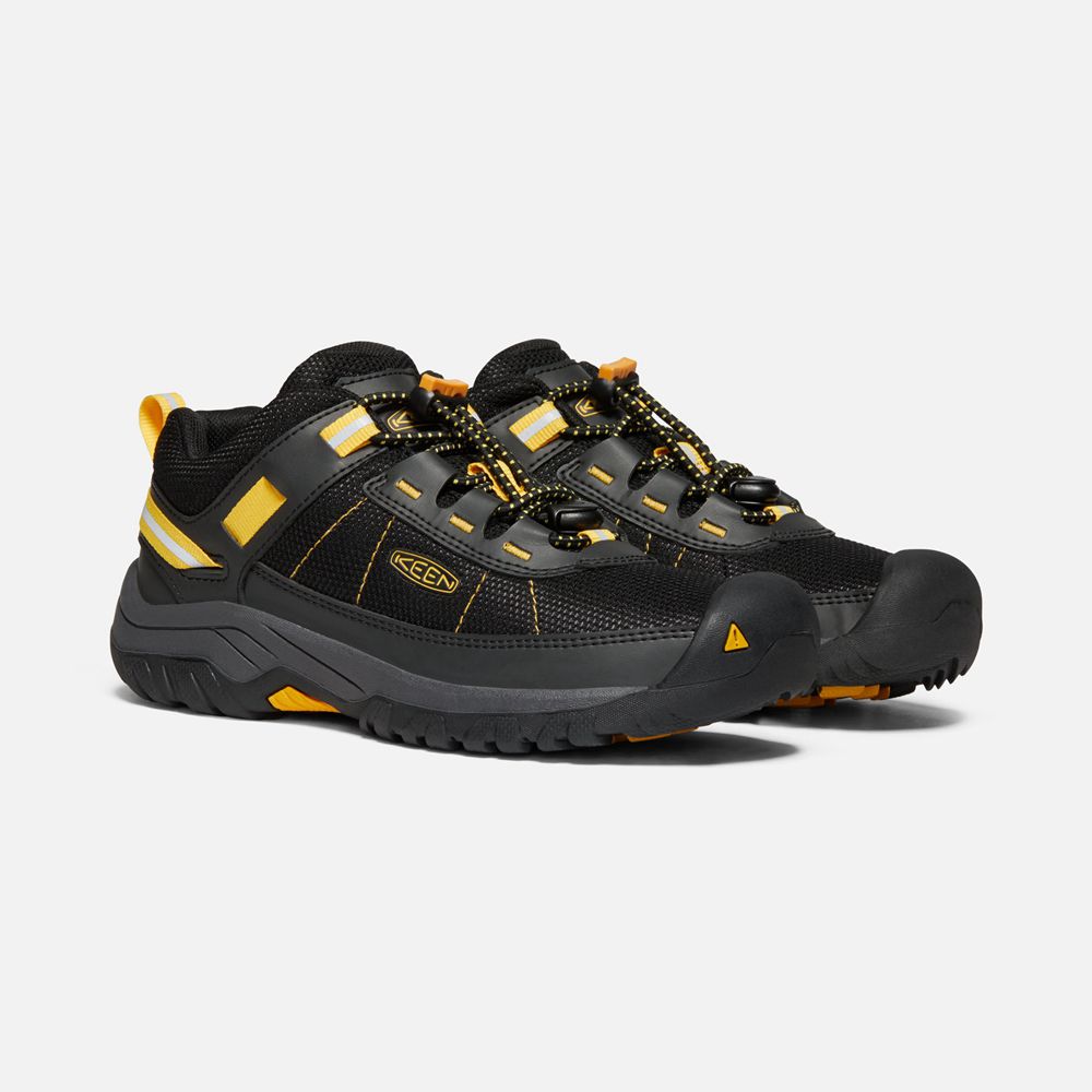 Keen Sneakers Barn Svarta/Gula - Targhee Sport Vent Shoes - 046735VFA